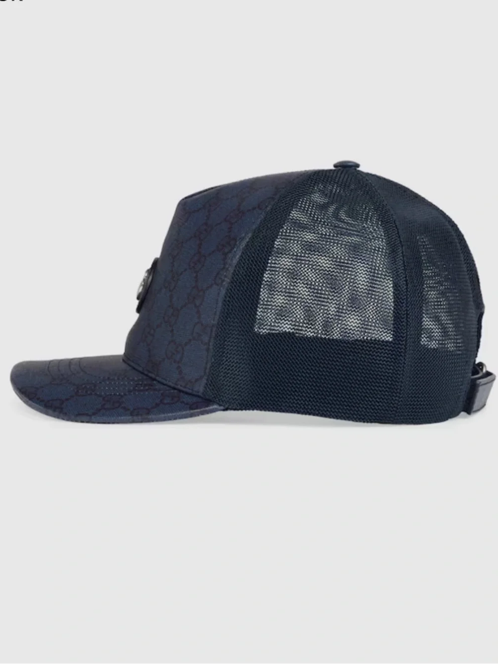 NWT Gucci GG Supreme Blue Baseball Hat Size S  57cm Unisex